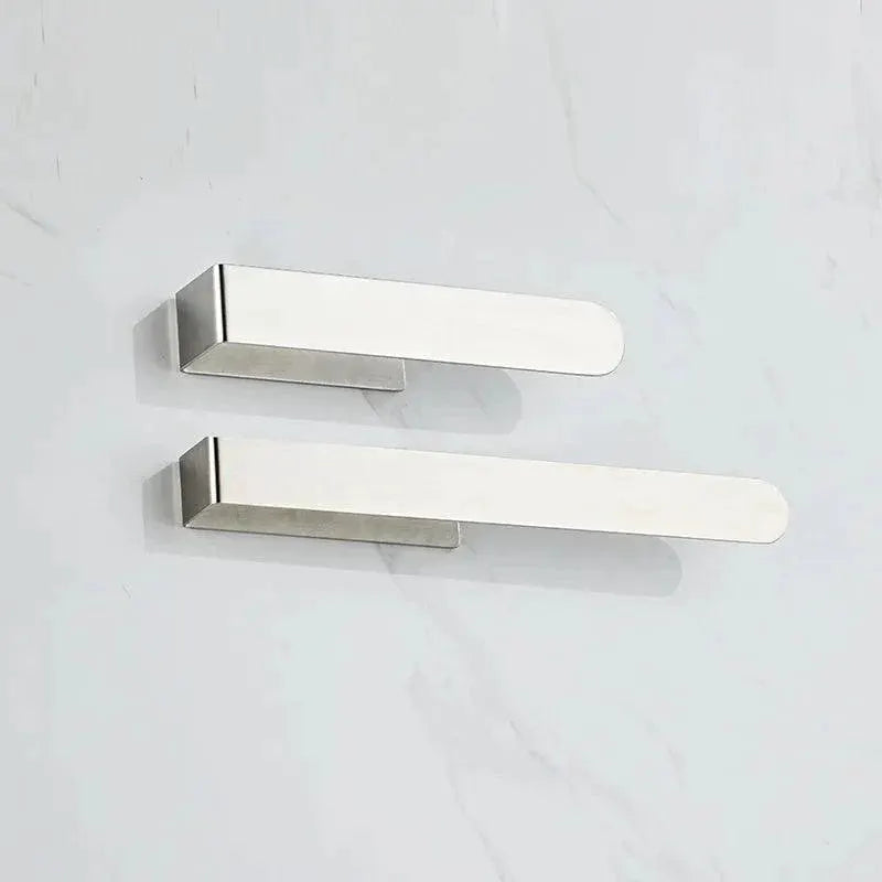 Matte Black Stainless Steel Towel Ring Adhesive Installation