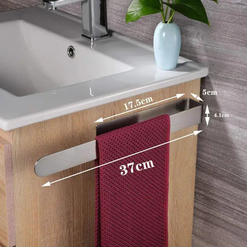 Easy Install Matte Black Towel Ring — product view 8