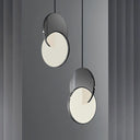Modern Moon Round Ring Lamp Led Pendant Lights Fixture