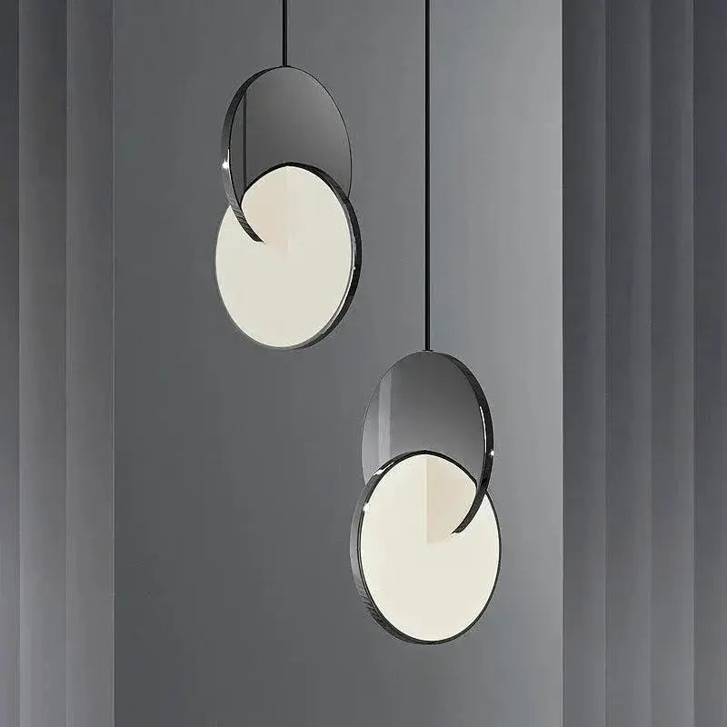 Modern Moon Round Ring LED Pendant Lights Fixture Lamp
