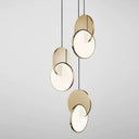 Modern Moon Round Ring Lamp Led Pendant Lights Fixture