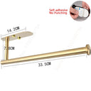 Modern Stainless Steel Kitchen Rack Wall-Mounted Paper Holder