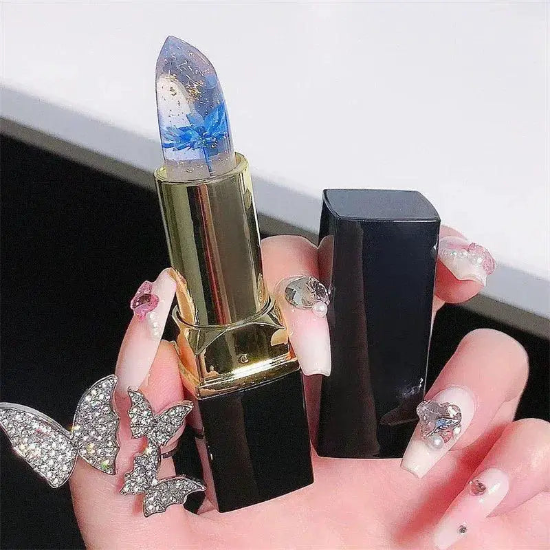 Moisturizing Flower Lip Balm Color Changing Jelly Lips