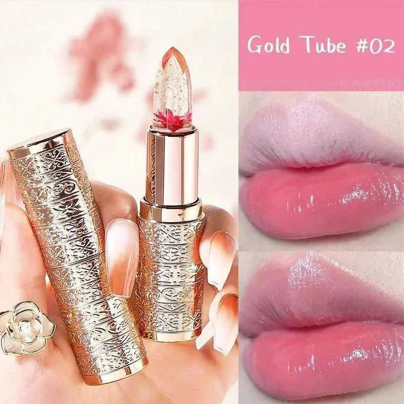 Moisturizing Flower Lip Balm Color Changing Jelly Lips