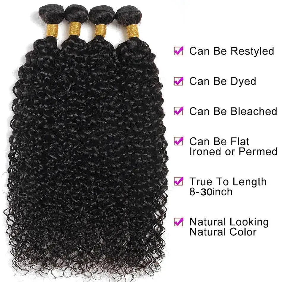 Mongolian Afro Kinky Curly Hair Extensions Natural Look