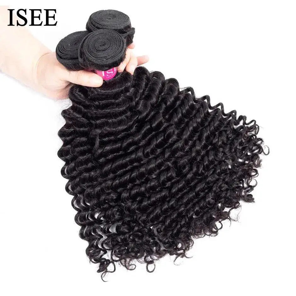 Mongolian Deep Curly Hair Set Premium Remy Bundle Pack
