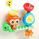 Monkey Caterpillar Bath Toy Interactive Water Games Fun