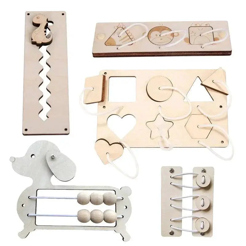 Montessori Busy Board DIY Kit for Kids Educational Toy Set