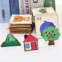 Wooden Painting Stencil Toy for Kids Art