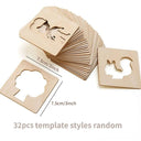 Montessori Kids Wooden Painting Stencils Set for Creativity