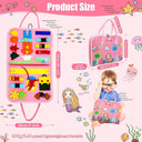 Montessori Toddler Busy Board Sensory Educational Travel Toy