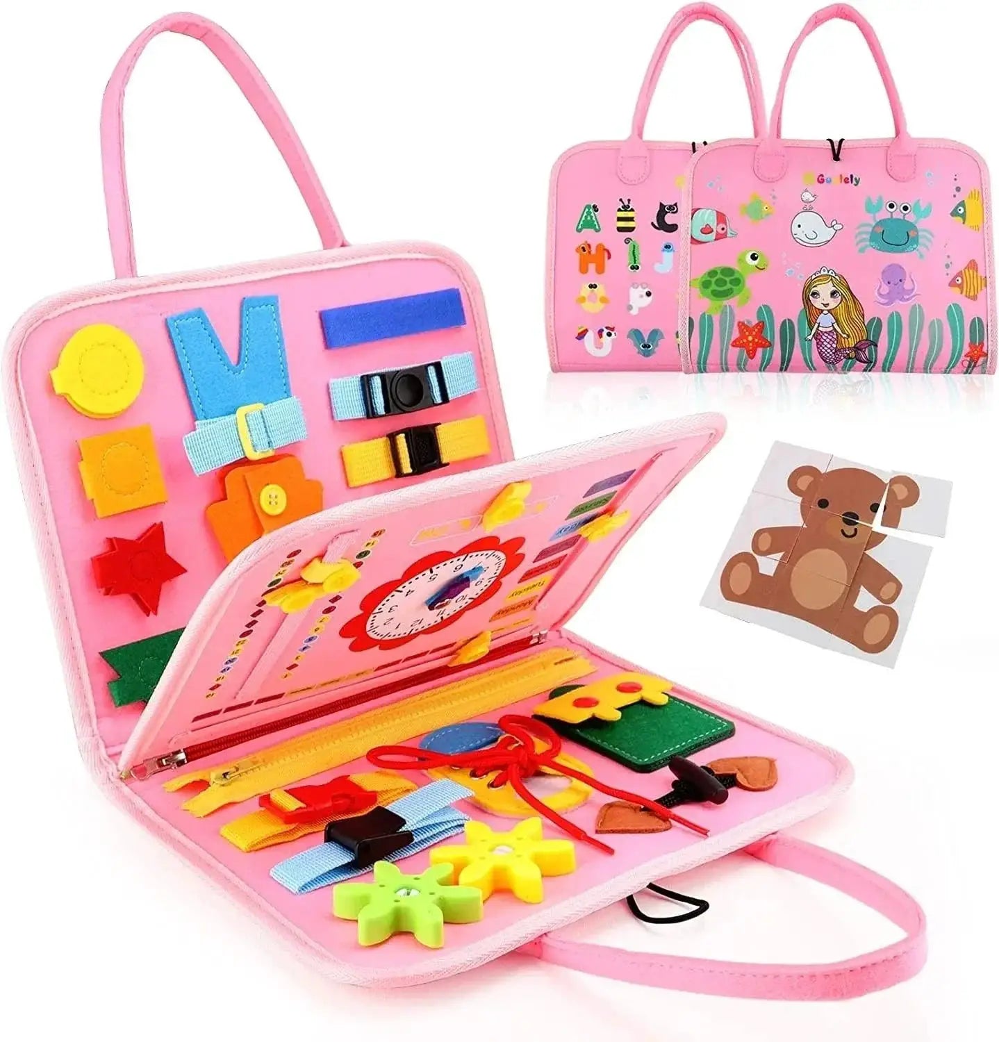 Montessori Busy Board Toddlers Sensory Educational Toy
