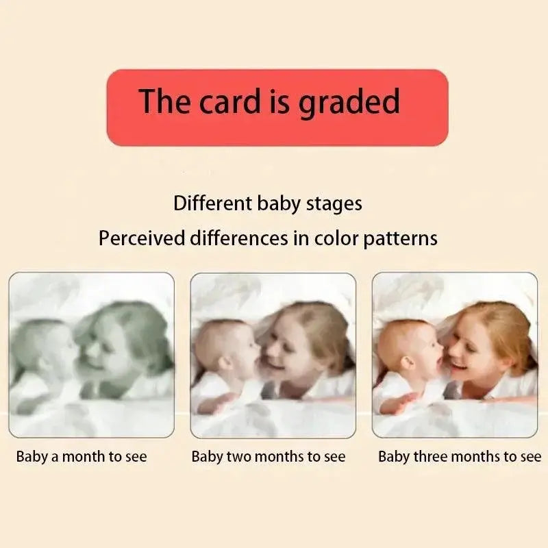 Montessori High Contrast Visual Stimulation Cards For Babies