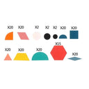 Montessori Wooden Geometric Shape Puzzle Set for Kids Fun