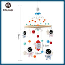 Montessori Wooden Rattles with Soft Felt Bear and Friends