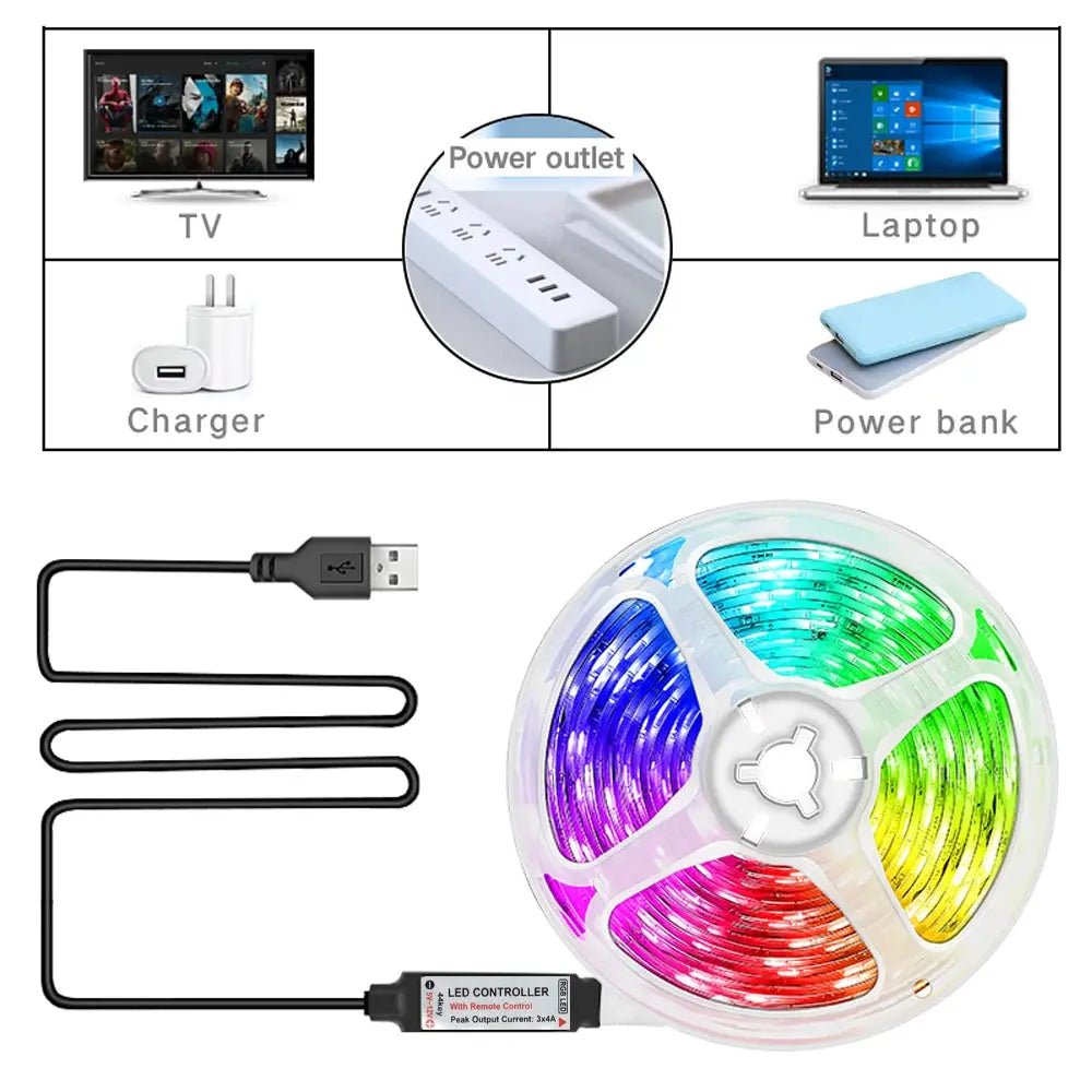 Mood USB RGB LED Strip for Home Lighting