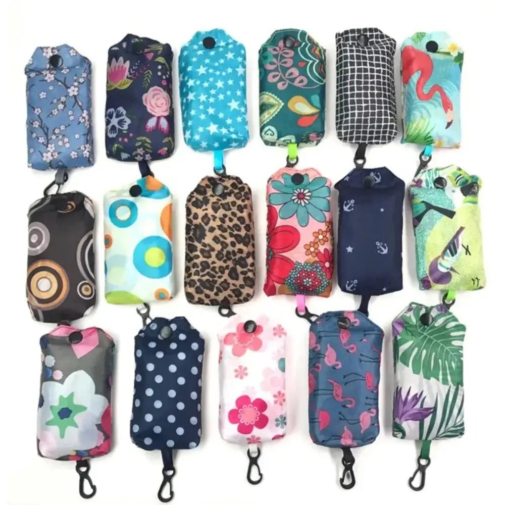 MoonBiffy Large Reusable Eco Shopping Bag Waterproof Foldable Tote For Groceries