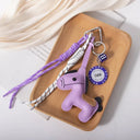 Moonbiffy Leather Pony Keychain for Keys