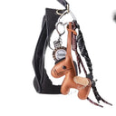 Moonbiffy Leather Pony Keychain for Keys