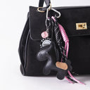 Moonbiffy Leather Pony Keychain for Keys