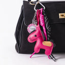 Moonbiffy Leather Pony Keychain for Keys