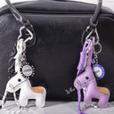 Moonbiffy Leather Pony Keychain for Keys