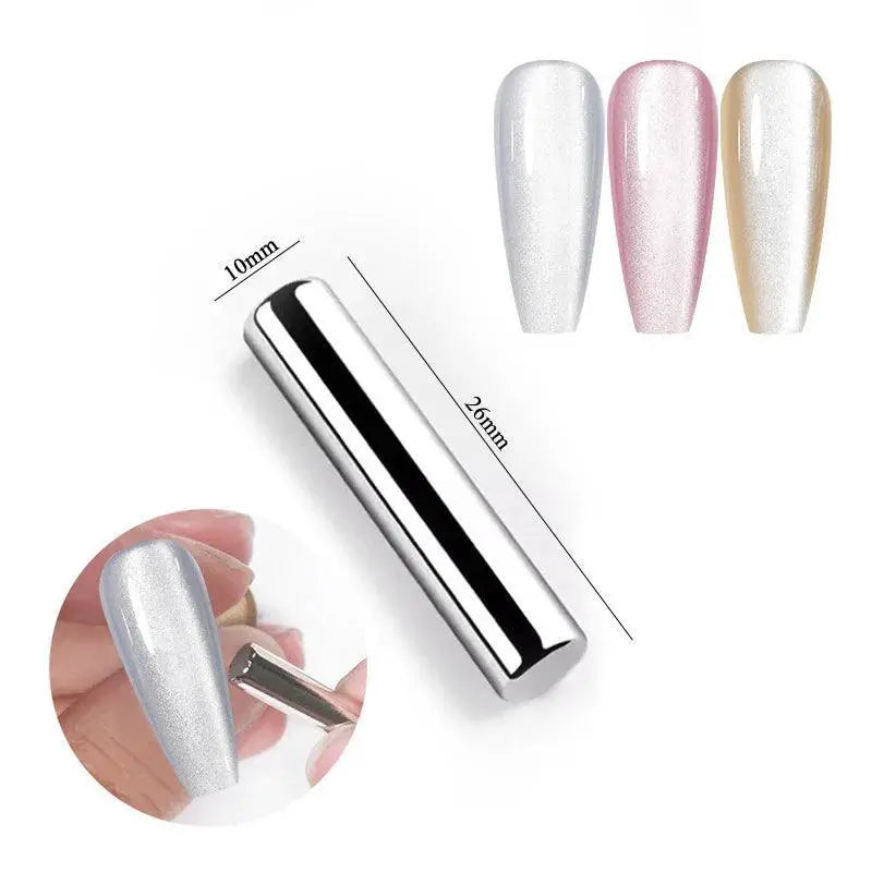Moonlit Cat Magnetic Gel Nail Polish Sparkling White Glitter
