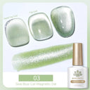 Moonlit Cat Magnetic Gel Nail Polish Sparkling White Glitter