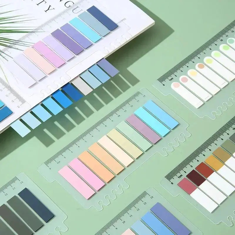 Morandi Fluorescent Index Tabs Sticky Notes for Planners