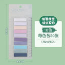 Morandi Fluorescent Index Tabs Sticky Notes for Planners