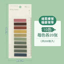 Morandi Fluorescent Index Tabs Sticky Notes for Planners