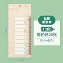 Morandi Fluorescent Index Tabs Sticky Notes for Planners