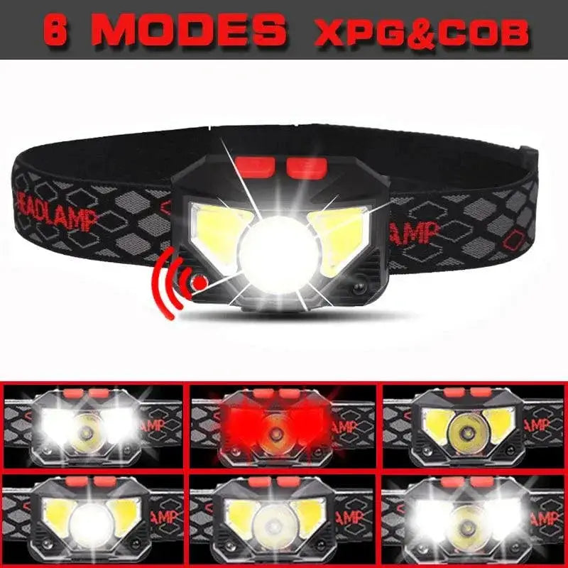 Motion Sensor Led Headlamp for Camping and Fishing