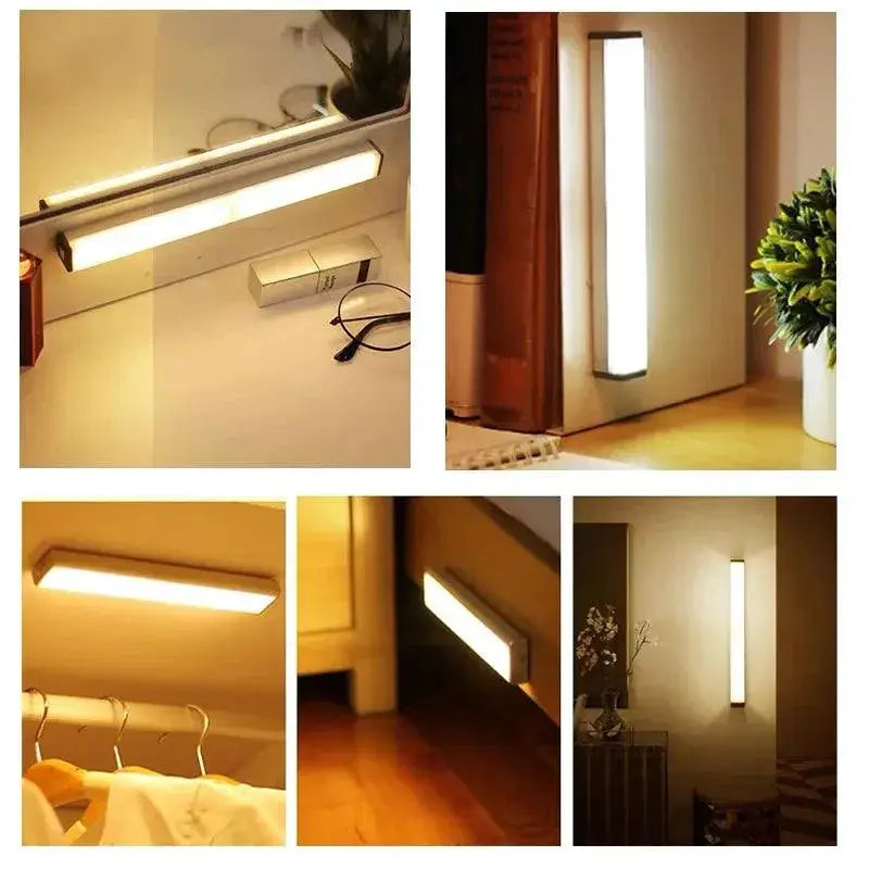 Motion Sensor Led Night Light Versatile Rechargeable Lamp