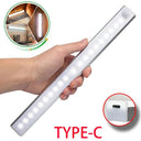 Motion Sensor LED Night Light Versatile Rechargeable Lamp