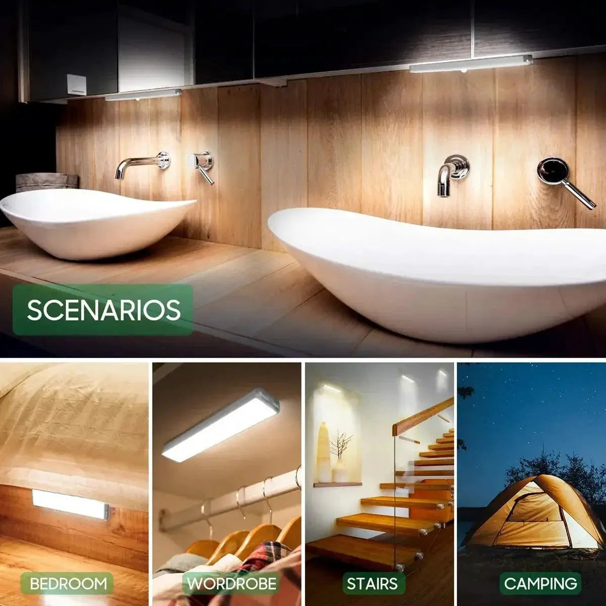 Motion Sensor Light Wireless LED Night Light For Cabinets