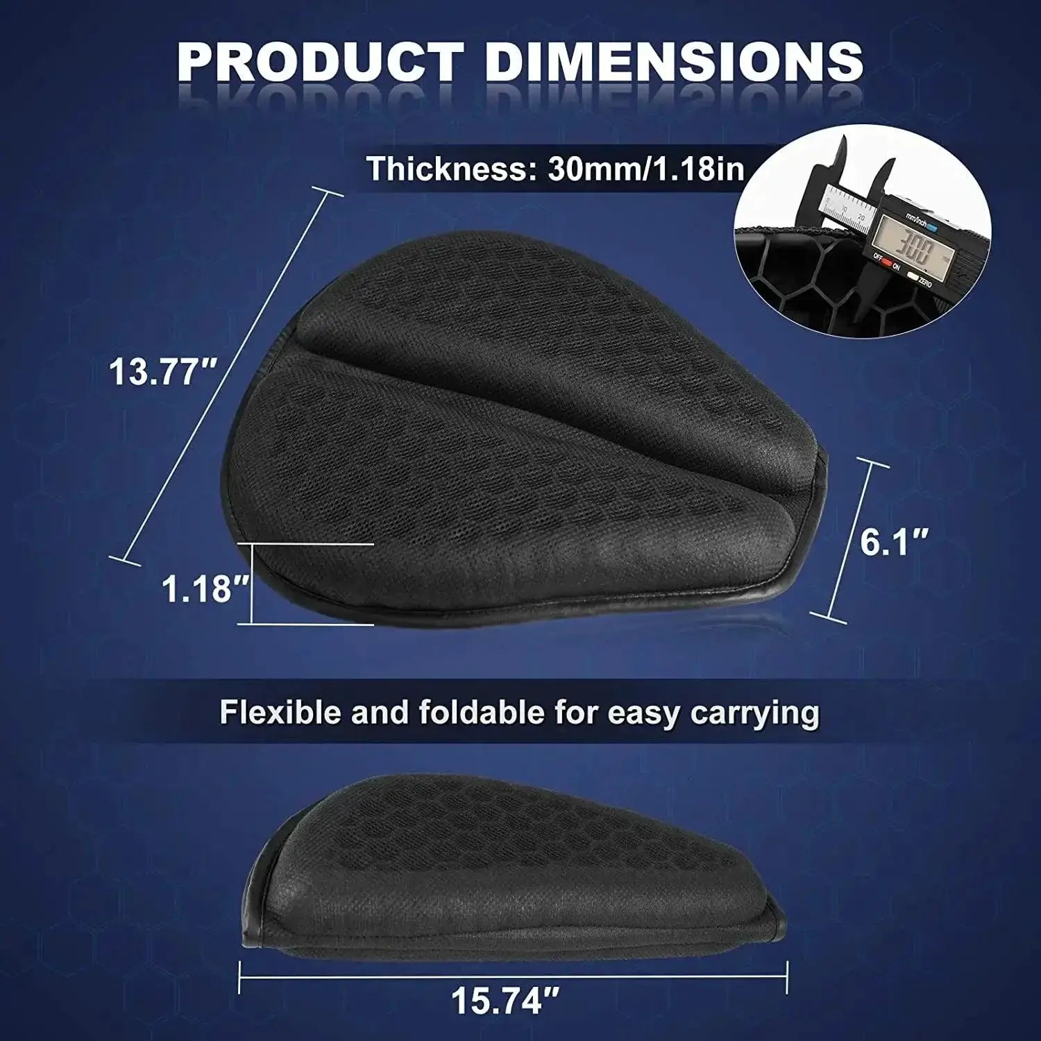 Motorcycle Gel Seat Cushion For Ultimate Comfort On Rides