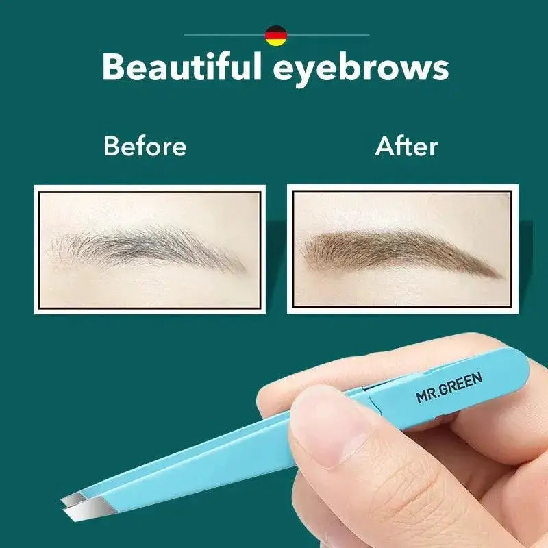 Mr Green Colorful Steel Eyebrow Tweezer Tool For Precision