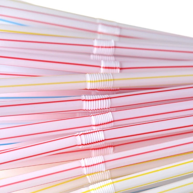 Multicolor Drinking Straws Bulk 50 to 1000 Eco Friendly Cocktail Wedding Parties