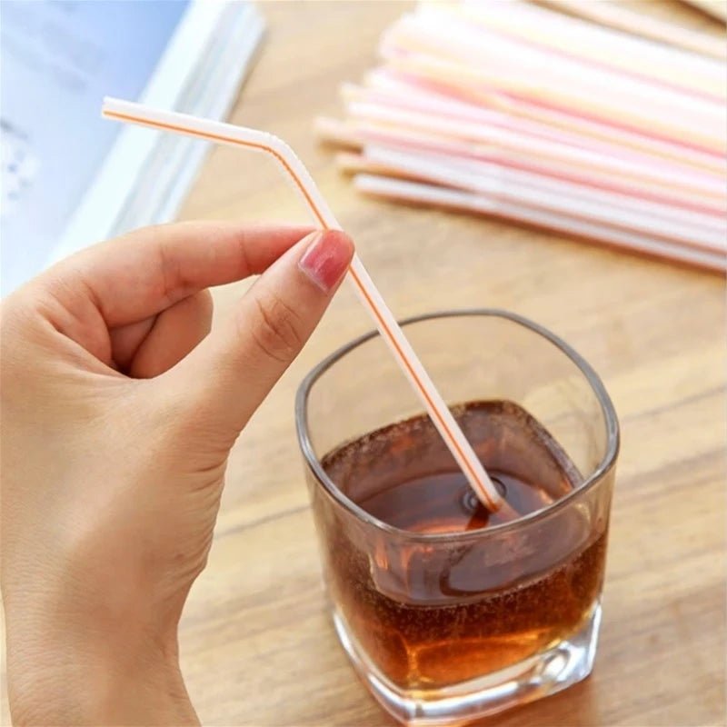 Multicolor Drinking Straws For Milk Tea Bars Weddings Eco Friendly Wholesale Set