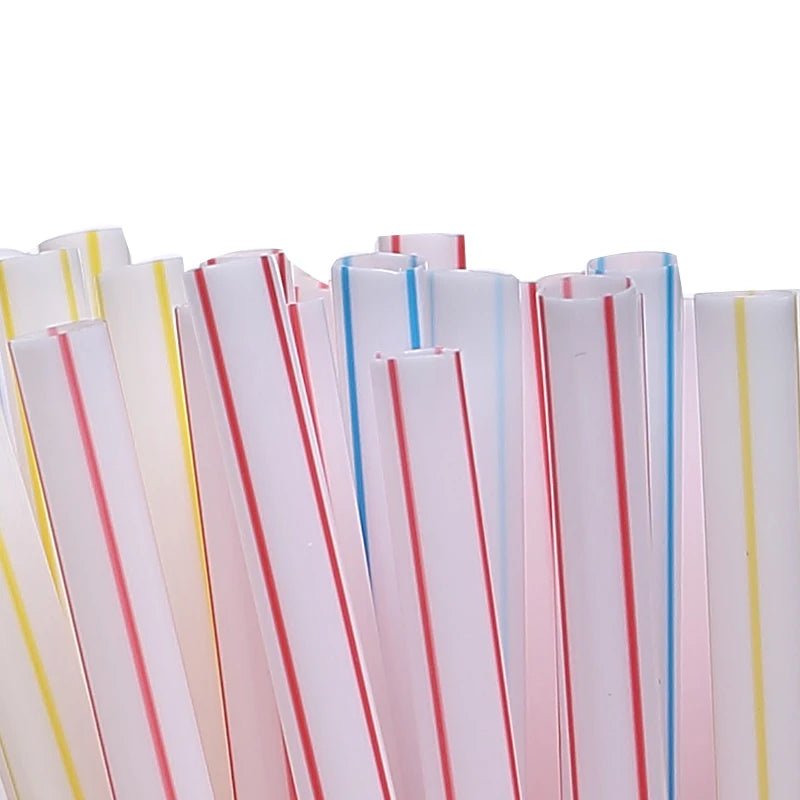 Multicolor Drinking Straws For Milk Tea Bars Weddings Eco Friendly Wholesale Set