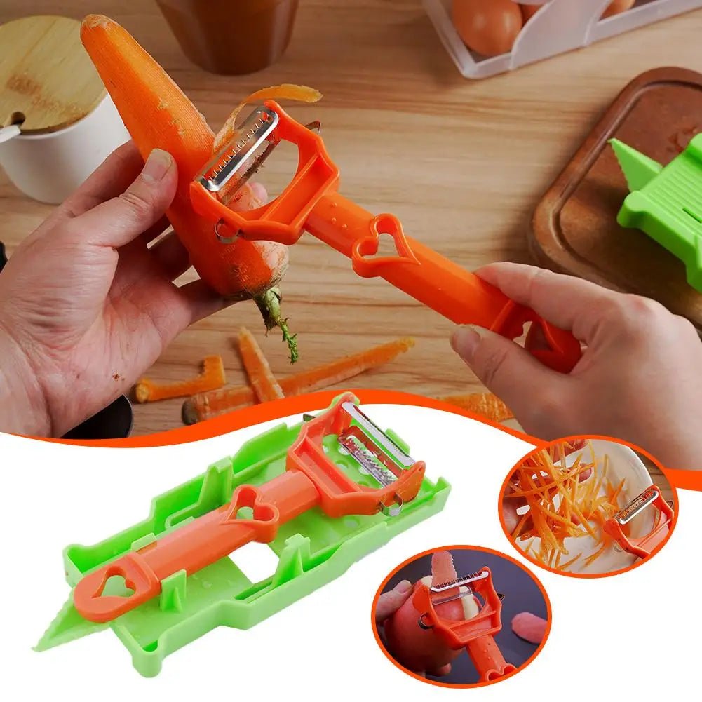 Multifunction Kitchen Peeler Set With Zester And Grater For Fruit And Vegetables