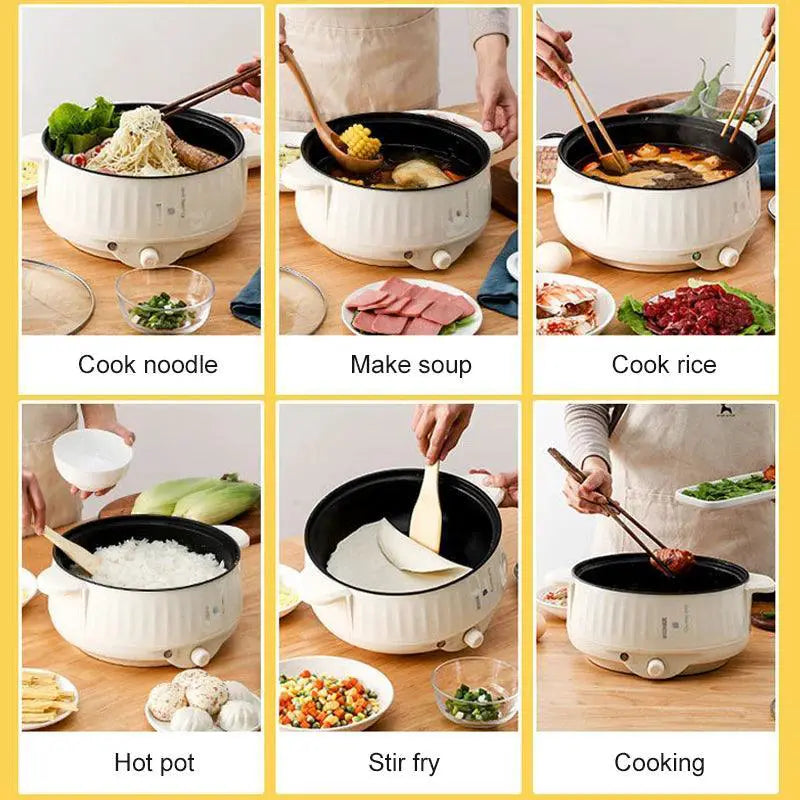 Multifunctional 1.7L 3.2L NonStick Rice Cooker Hotpot
