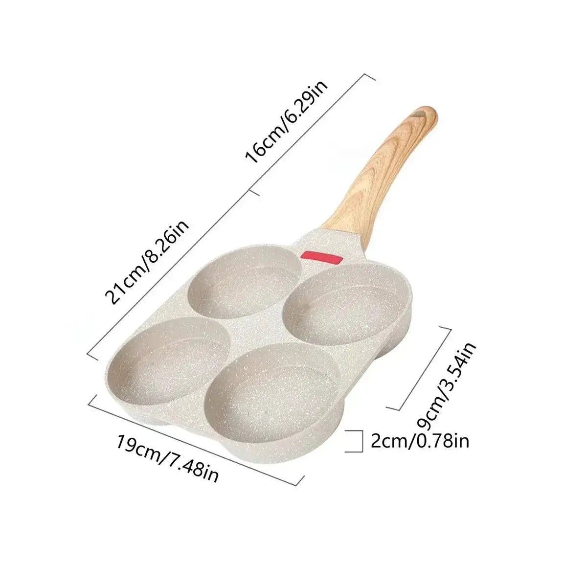 Versatile Nonstick Quad Hole Frying Pan For Eggs And More — product view 9