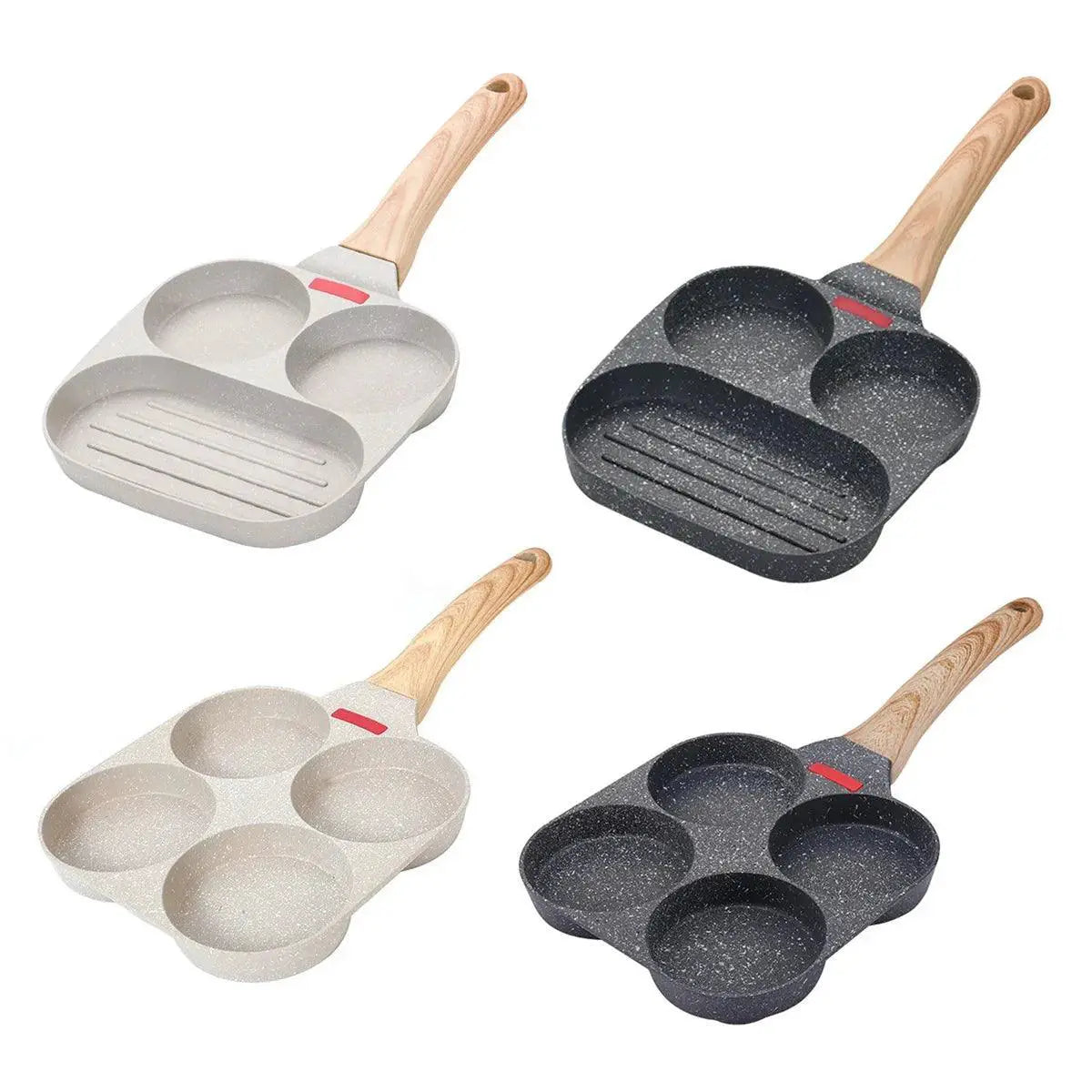 Versatile Nonstick Quad Hole Frying Pan For Eggs And More