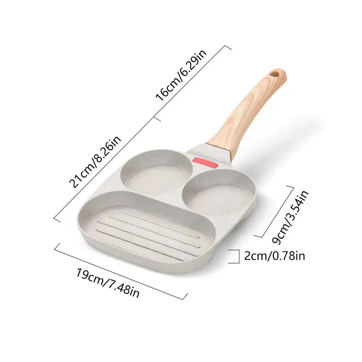 Versatile Nonstick Quad Hole Frying Pan For Eggs And More