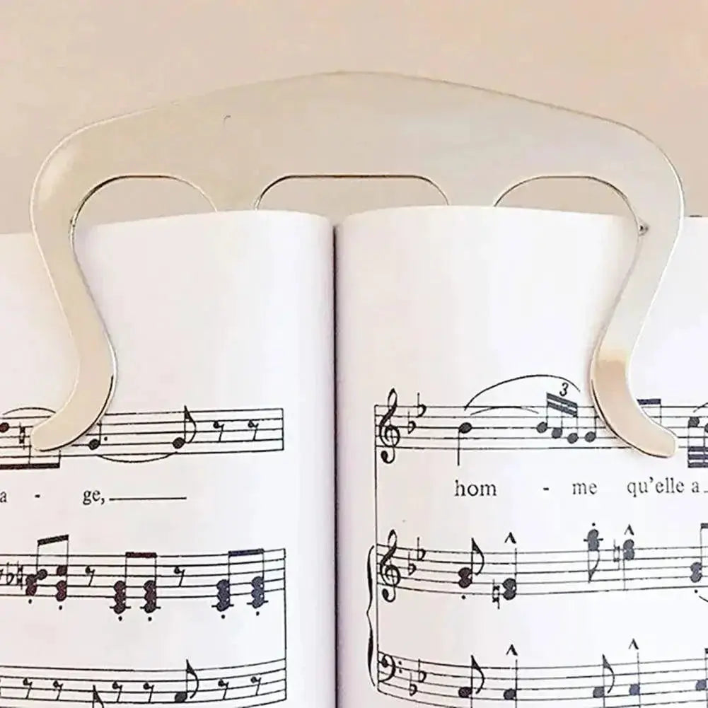 Music Book Clip Mini Polished Metal Page Holder Premium