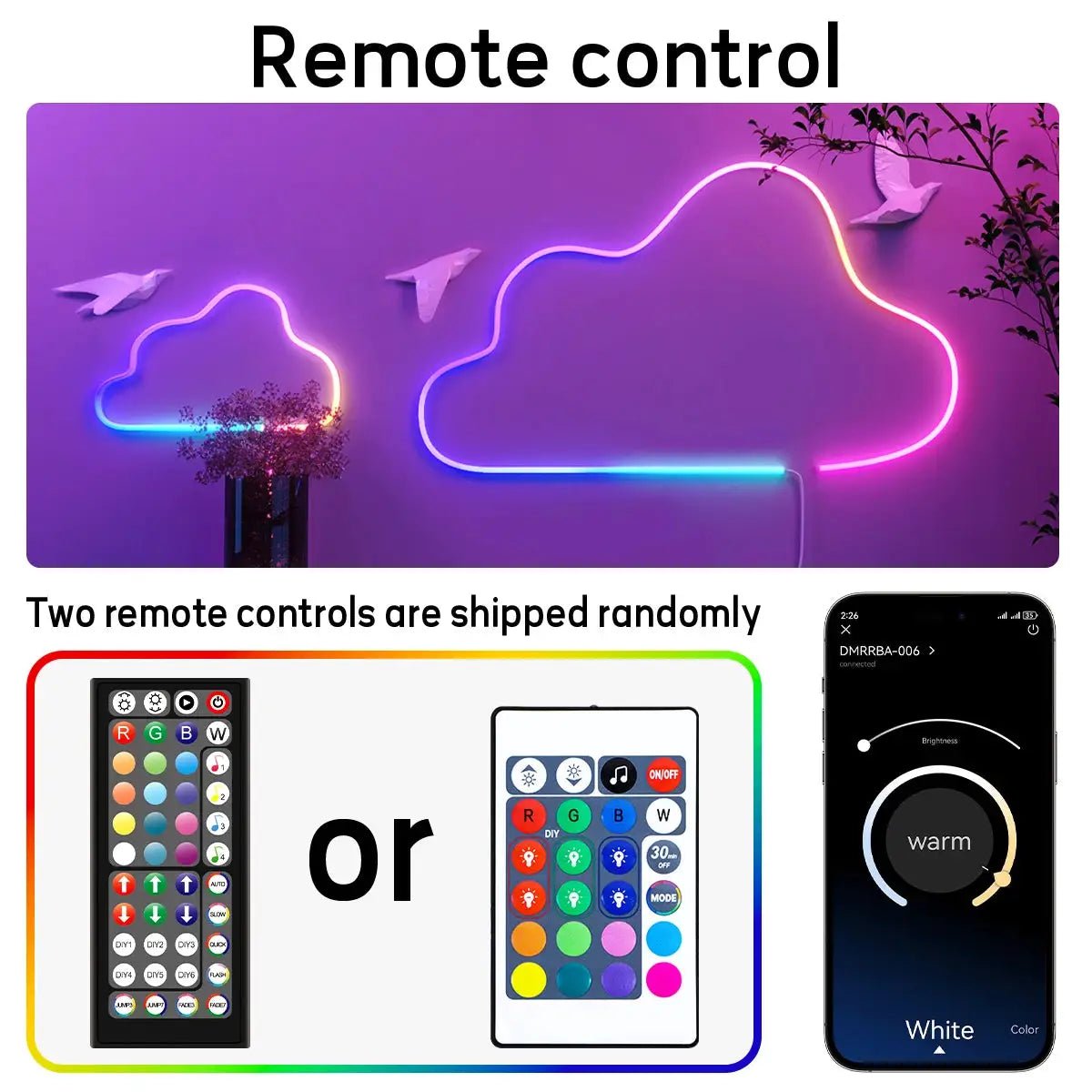 Music Sync Neon Rope Lights for Home
