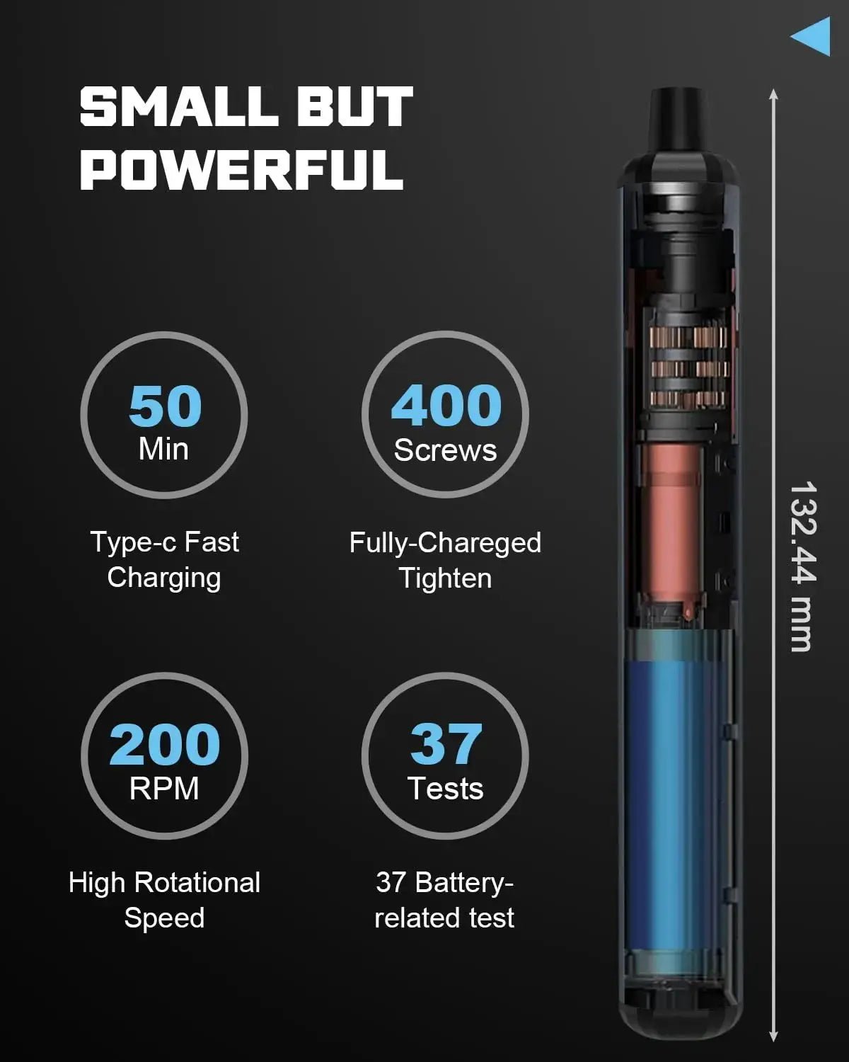 Must Have 68 In 1 Electric Screwdriver Set With 5 Torque Settings Magnetic Bits