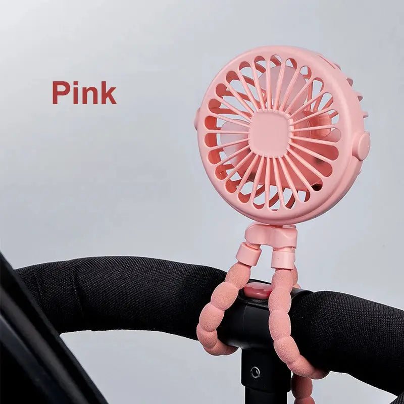 Must Have Portable Clip Fan USB Rechargeable Stroller Fan 360 Rotate Outdoor
